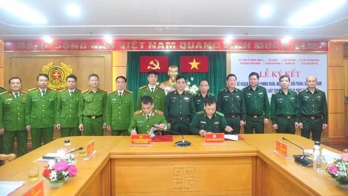 Ký kết kế hoạch phối hợp giữa C05 và Bộ Tư lệnh Bộ đội Biên phòng.