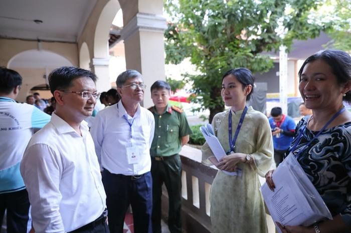 Những lời động viên của lãnh đạo TP và lãnh đạo ngành như tiếp thêm sự tự tin cho đội ngũ cán bộ coi thi và thí sinh trước kỳ thi lớn