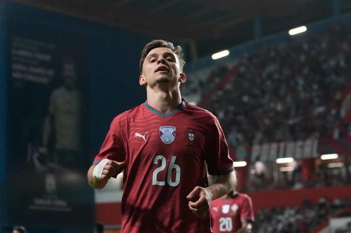 Francisco Conceição ăn mừng sau khi ghi bàn ở phút 75, giúp Bồ Đào Nha vượt qua Nigeria 2-1.