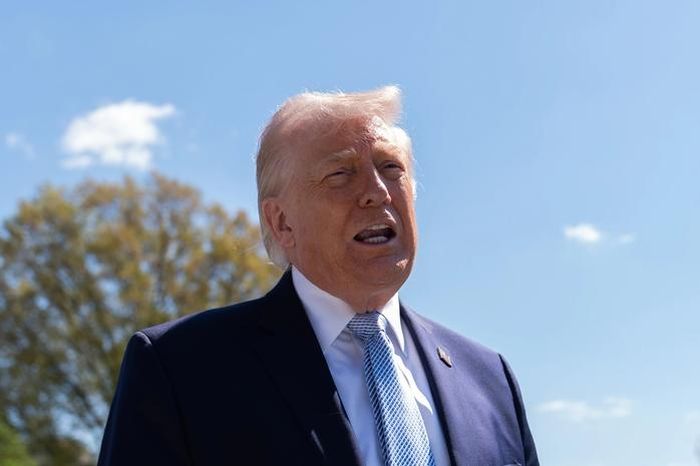 Tổng thống Donald Trump phát biểu tại Nhà Trắng. Ảnh: AP
