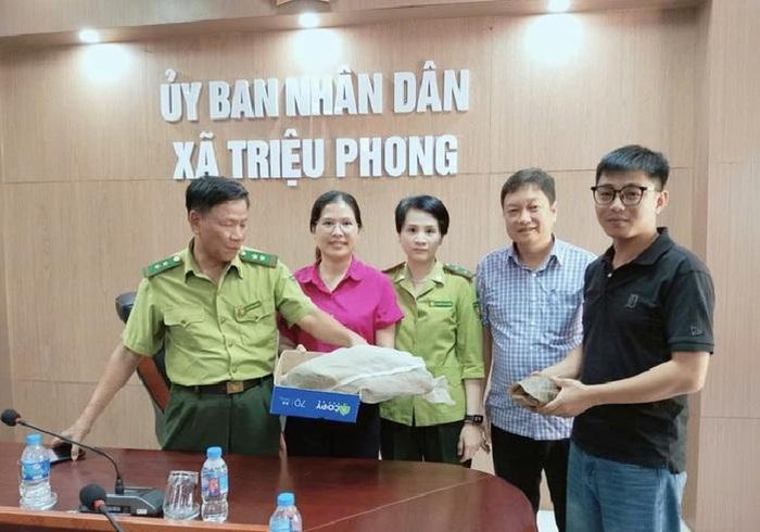 Tiếp nhận Rùa núi vàng và Kỳ đà vân