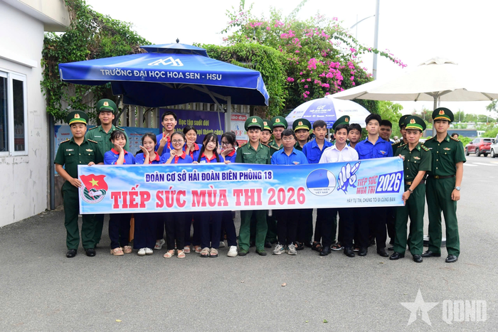 Tinh thần xung kích của tuổi trẻ Hải đoàn Biên phòng 18 và đoàn viên, thanh niên phường Phước Thắng.