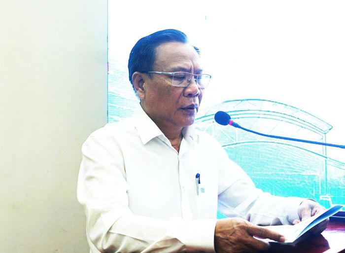 Phó Giám đốc Sở Công Thương TP Nguyễn Văn Trừ nêu ý nghĩa của việc tập huấn về nghiệp vụ quản lý chợ.