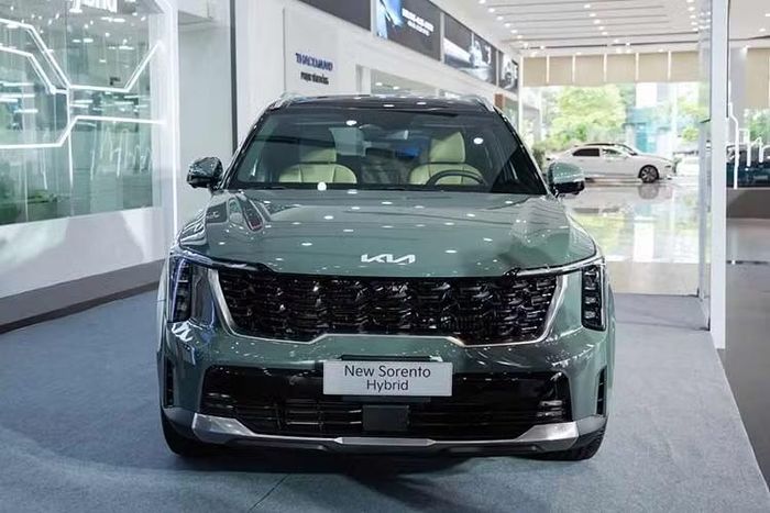 New Sorento Hybrid mới sở hữu mâm kích cỡ 19 inch kiểu mới với thiết kế đa chấu thể thao kết hợp cùng cản trước viền chrome mạnh mẽ, đậm chất SUV, đáp ứng nhu cầu di chuyển đa dạng địa hình của khách hàng, phục vụ công việc hàng ngày và những chuyến du lịch cùng gia đình vào cuối tuần.
