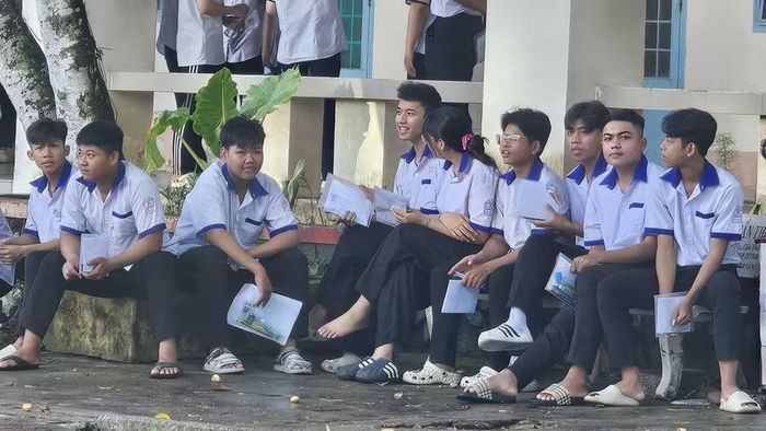 Thí sinh thi tại Điểm thi THPT Ô Môn, phường Ô Môn, TP Cấn Thơ.