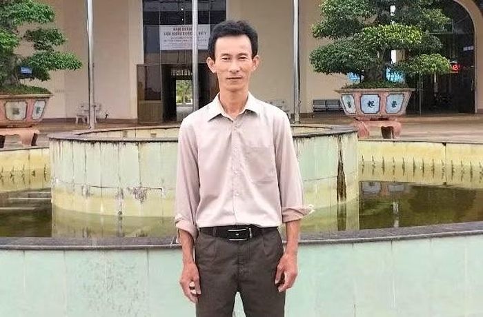 Thầy Nguyễn Văn Điều, giáo viên Trường THPT Trường Chinh (tỉnh Quảng Ngãi).