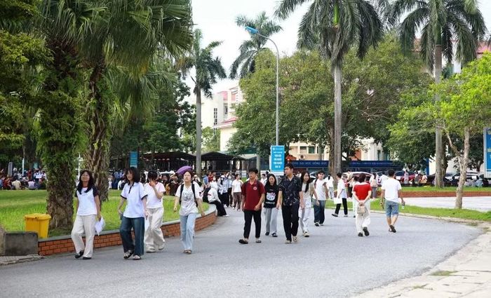 Mỗi năm, Trường Đại học Hồng Đức đào tạo hàng nghìn sinh viên. Ảnh: NTCC