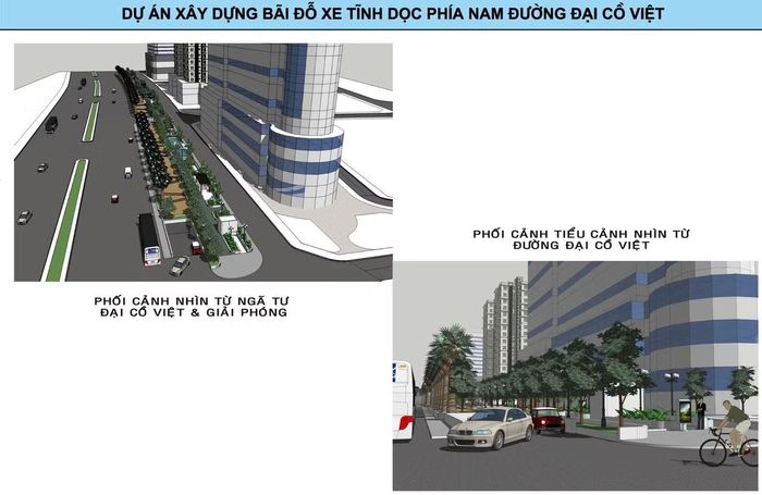 Phối cảnh dự án bãi đỗ xe. Ảnh: CĐT