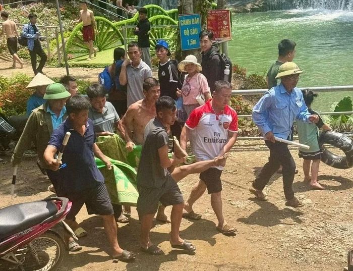 Vụ tai nạn thương tâm tại Thác Trăng khiến một người đàn ông tử vong.