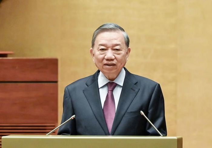 Tổng Bí thư, Chủ tịch nước Tô Lâm phát biểu tại hội nghị. Ảnh: Duy Linh.