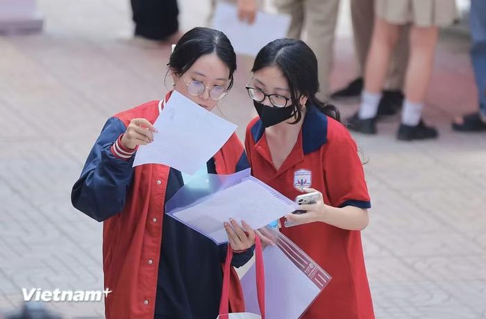An ninh kỳ thi cũng là vấn đề được đặc biệt chú trọng trong kỳ thi năm nay, nhất là việc phòng chống gian lận công nghệ cao, vấn đề bảo mật đề thi. (Ảnh: Hoài Nam/Vietnam+)