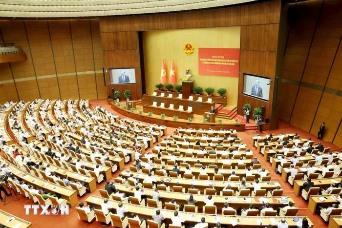 Hội nghị quán triệt, triển khai thực hiện Nghị quyết của Bộ Chính trị về triển khai đường lối đối ngoại Đại hội XIV của Đảng. (Ảnh: Phương Hoa/TTXVN)