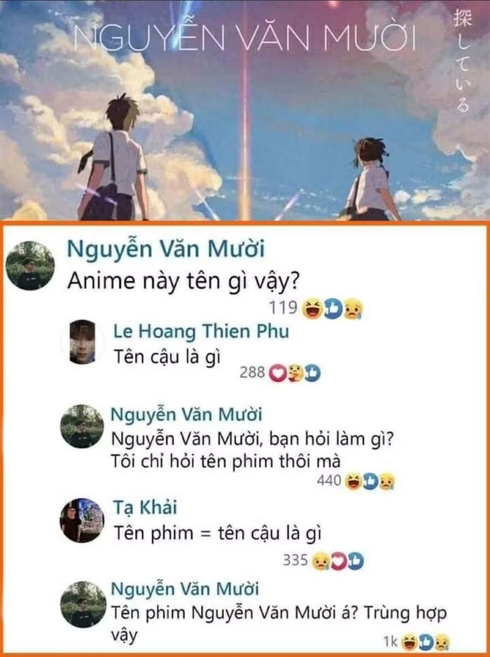 Tương tác hài hước giúp phim có tựa Việt mới. (Ảnh chụp màn hình)