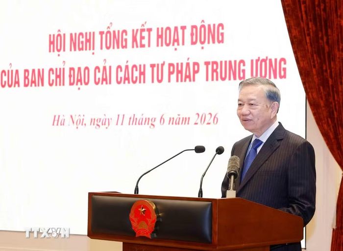 Tổng Bí thư, Chủ tịch nước Tô Lâm phát biểu kết luận. (Ảnh: Thống Nhất/TTXVN)