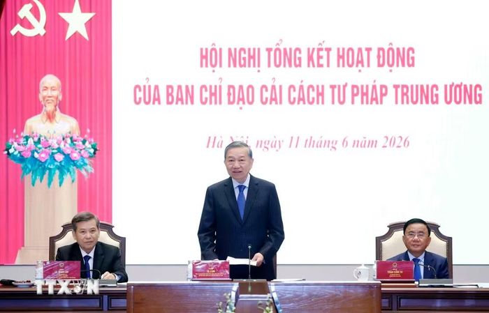 Tổng Bí thư, Chủ tịch nước Tô Lâm phát biểu. (Ảnh: Thống Nhất/TTXVN)