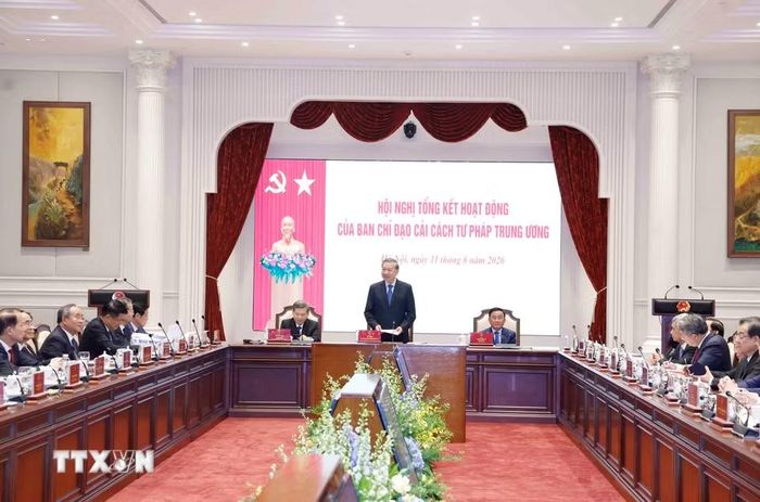 Tổng Bí thư, Chủ tịch nước Tô Lâm phát biểu.(Ảnh: Thống Nhất/TTXVN)
