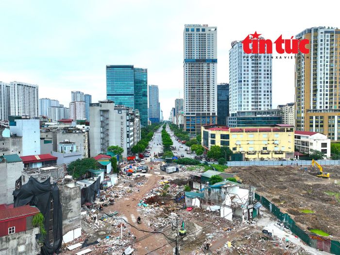 Khu vực Vành đai 2,5 đấu nối với đường Dương Đình Nghệ đã hoàn thành giải phóng mặt bằng.
