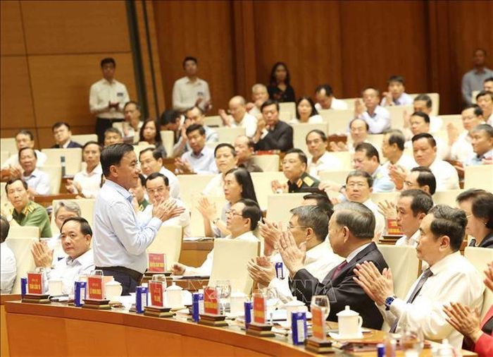 Thường trực Ban Bí thư Trần Cẩm Tú dự hội nghị. Ảnh: Phương Hoa/TTXVN
