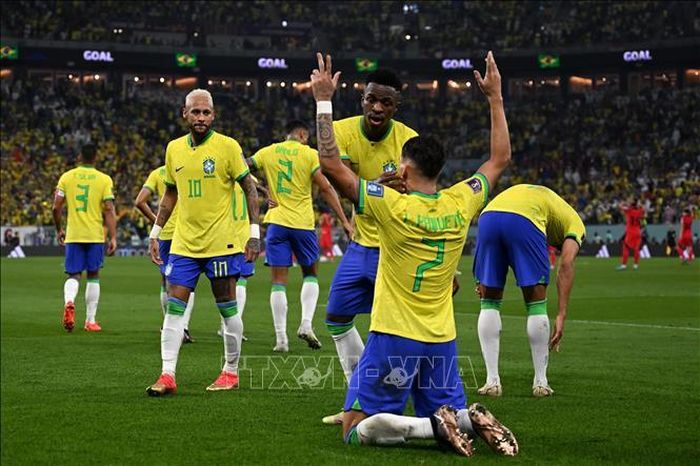 Dù giành vé dự World Cup, nhưng Brazil chỉ đứng thứ 5 vòng loại khu vực Nam Mỹ. Ảnh: AFP/TTXVN