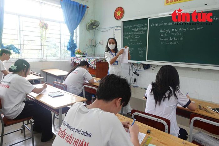 Thí sinh sẵn sàng làm bài thi môn Toán.