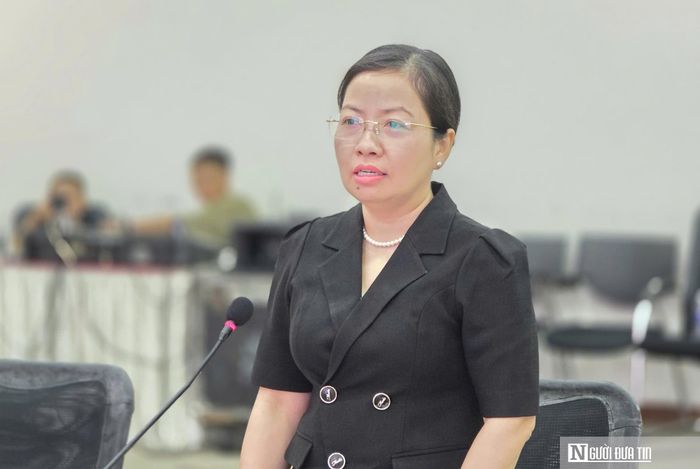 Bà Nguyễn Thị Kim Phương, Giám đốc Sở Công Thương thành phố Đà Nẵng đề nghị doanh nghiệp tích cực tham gia, đồng hành để nâng tầm sản phẩm Đà Nẵng.