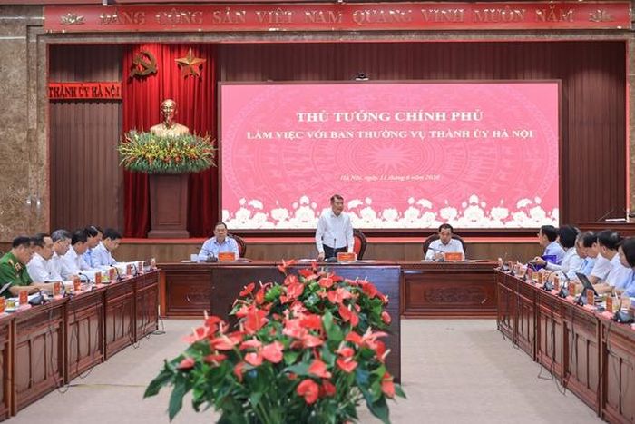Toàn cảnh cuộc làm việc (Ảnh: VGP).