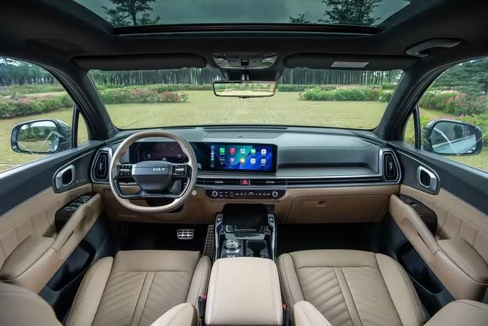 Nội thất bên trong KIA Sorento Hybrid thế hệ mới