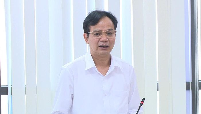 Giám đốc Sở Khoa học và Công nghệ tỉnh Thanh Hóa phát biểu tại hội thảo.