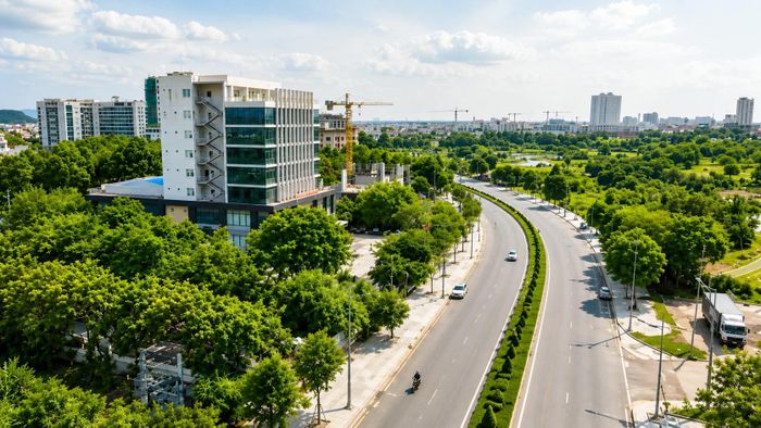 Dải lụa xanh trong lòng phố