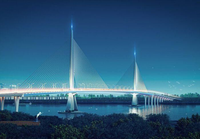 Phối cảnh cầu Long Hưng.