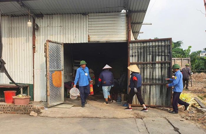 Phường Tiền Phong huy động lực lượng cưỡng chế giải phóng mặt bằng dự án Khu đô thị mới Nội Hoàng.