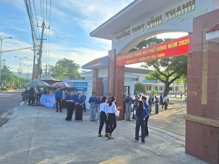  Điểm thi Trường THPT Vĩnh Thạnh. Ảnh: Quang Tấn 