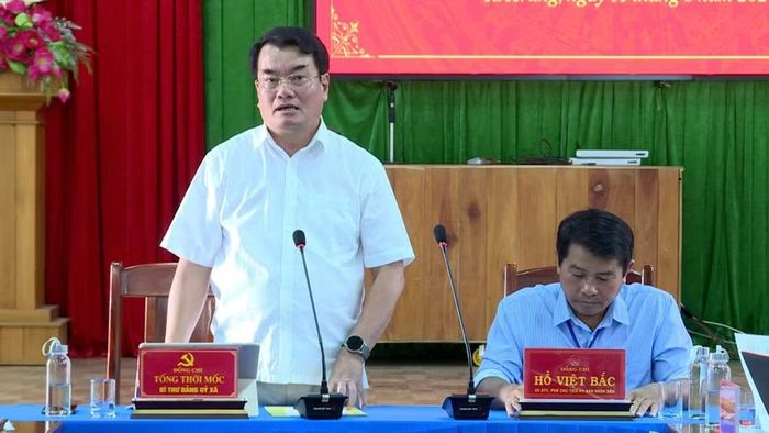  Bí thư Đảng ủy xã Ia Hrung Tống Thới Mốc trân trọng cảm ơn sự quan tâm, đồng hành của báo chí đối với địa phương trong thời gian qua. Ảnh: Huy Toàn 