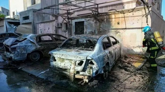  Hậu quả các cuộc tấn công của Iran vào Bahrain. Ảnh: Al Jazeera 