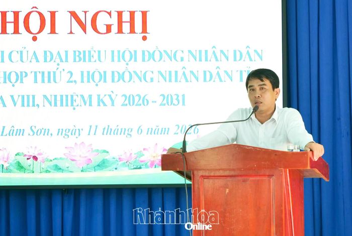 Chủ tịch UBND xã Lâm Sơn giải trình một số nội dung thuộc thẩm quyền.