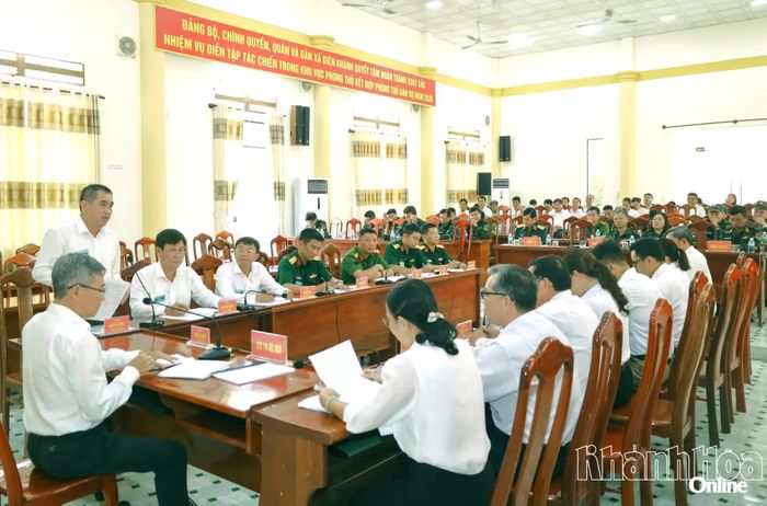 Khung tập thực hành nội dung diễn tập vận hành cơ chế.