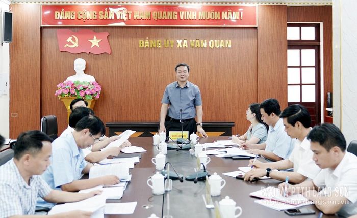 Đồng chí Nguyễn Cảnh Toàn, Phó Bí thư Tỉnh ủy, Chủ tịch UBND tỉnh phát biểu tại buổi làm việc