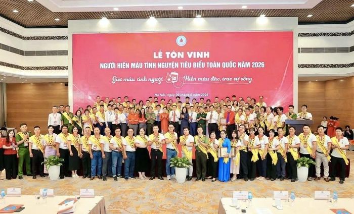 Ban Chỉ đạo quốc gia vận động hiến máu tình nguyện tôn vinh 100 người hiến máu tiêu biểu toàn quốc năm 2026 diễn ra tại Hà Nội ngày 9/6