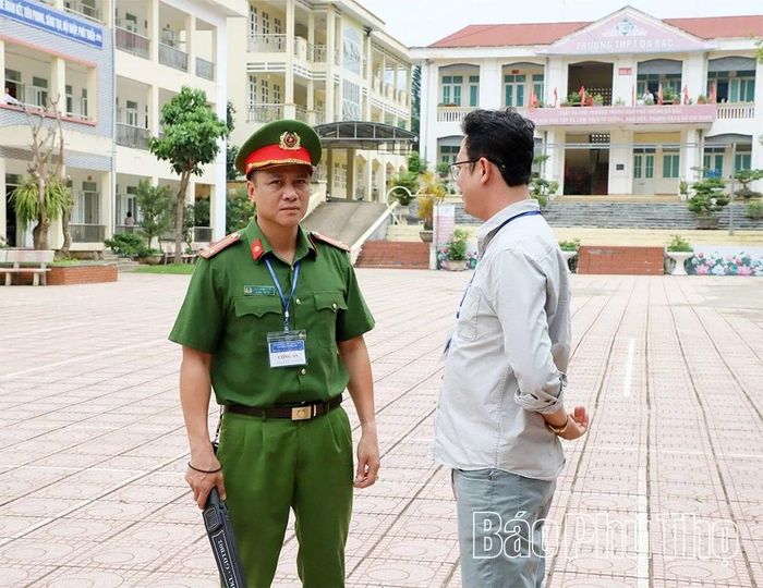 Trong quá trình tổ chức thi, công tác bảo đảm an ninh, an toàn được siết chặt.