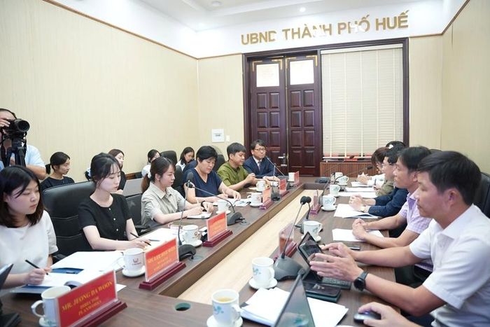 Đoàn công tác Hàn Quốc bày tỏ mong muốn tăng cường hợp tác sâu rộng với TP. Huế trong thời gian tới