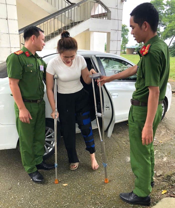 Nữ sinh L.T.Y.N bị ngã gãy xương đùi trái trước ngày diễn ra Kỳ thi tốt nghiệp THPT.