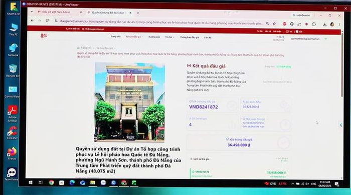Kết quả đấu giá được công bố công khai, minh bạch tại trang đấu giá trực tuyến