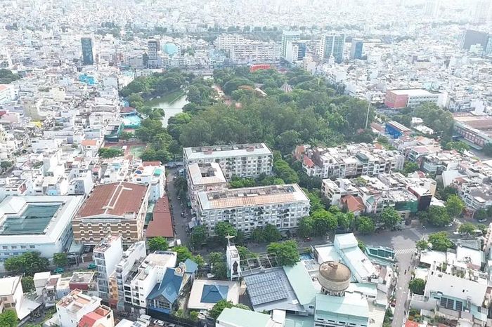 Toàn cảnh khu vực Công viên Lê Thị Riêng. Ảnh: Thạc Hiếu