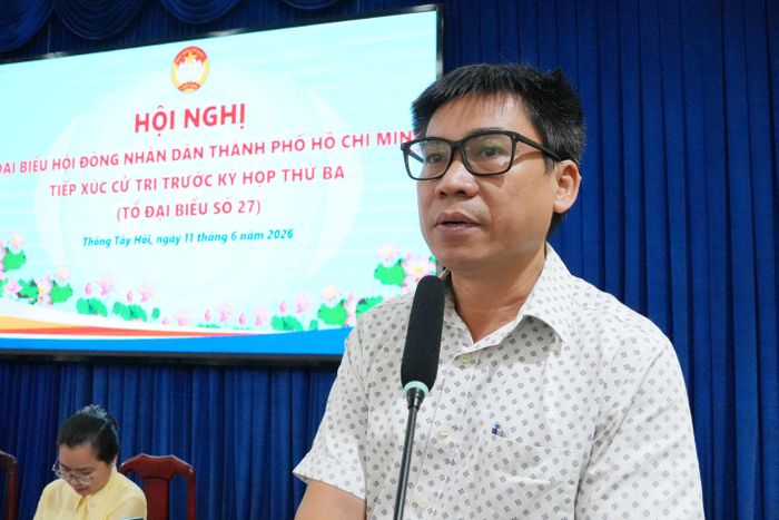 Phó Chủ tịch UBND phường An Hội Tây Nguyễn Khả Chính. Ảnh: Thạc Hiếu