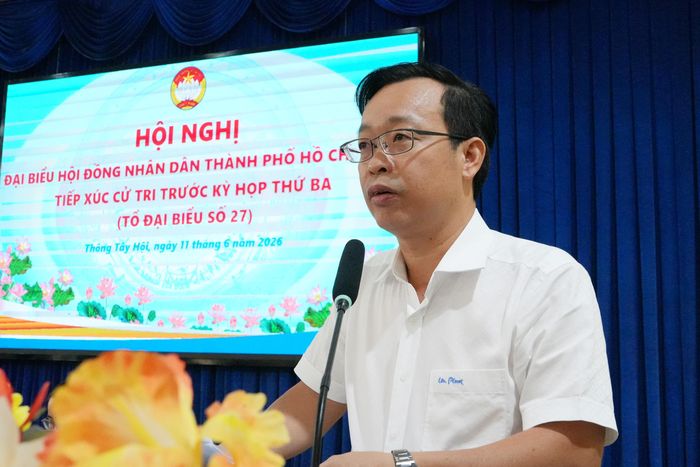 Phó Chủ tịch UBND phường Thông Tây Hội Nguyễn Hữu Nam. Ảnh: Thạc Hiếu