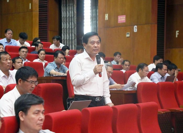 Chủ tịch UBND phường Kinh Bắc, Nguyễn Mạnh Hiếu phát biểu tại Hội nghị.