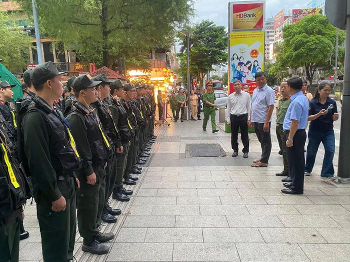 Ban giám đốc Công an TP Hồ Chí Minh kiểm tra tiến độ các hạng mục, đôn đốc công tác tổ chức...
