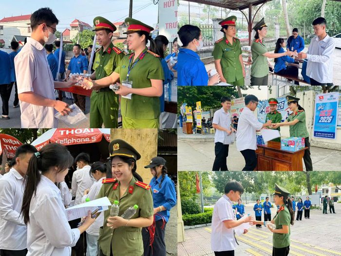 Công an tỉnh Bắc Ninh huy động gần 600 cán bộ, chiến sĩ trực tiếp tham gia nhiệm vụ bảo đảm ANTT kỳ thi.