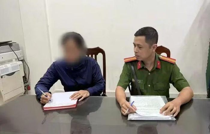 Bà Phạm Thị Y tại cơ quan Công an.