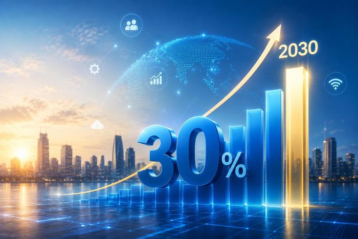 Chương trình phát triển kinh tế số và xã hội số giai đoạn 2026 - 2030 phấn đấu tỷ trọng giá trị tăng thêm của kinh tế số trong GDP đạt khoảng 30%.